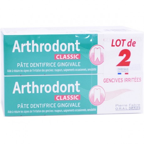 ARTHRODONT CLASSIQUE LOT DE 2X75ML ARTHRODONT CLASSIQUE LOT DE 2X75ML