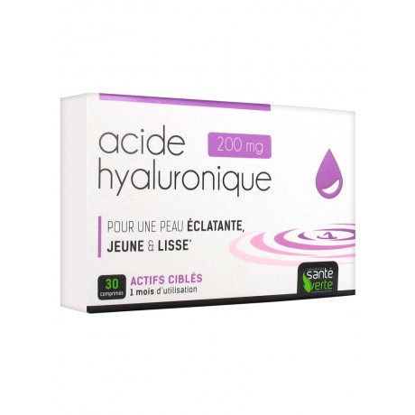 Santé Verte Acide Hyaluronique 200 mg 30 Comprimés Santé Verte Acide Hyaluronique 200 mg 30 Comprimés