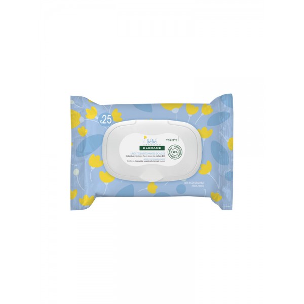 Klorane Bebe 25 Lingettes Nettoyantes Douces Pharmammouth