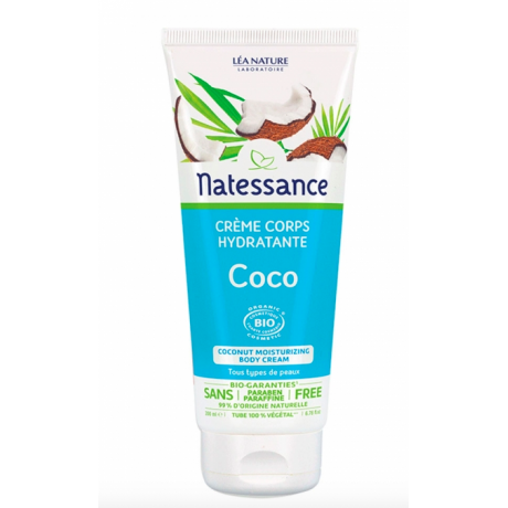 NATESSANCE CREME CORPS HYDRATANTE  COCO BIO 200ML