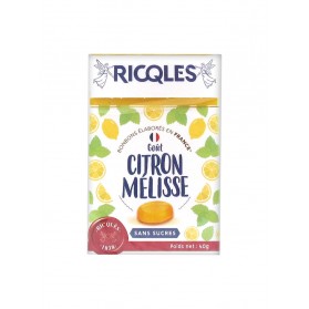 Ricqlès Bonbons Sans Sucres Goût Citron Mélisse 40 g