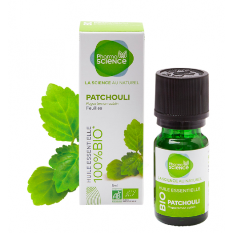 PHARMASCIENCE Huile Essentielle PATCHOULI BIO 5ml PHARMASCIENCE Huile Essentielle PATCHOULI BIO 5ml