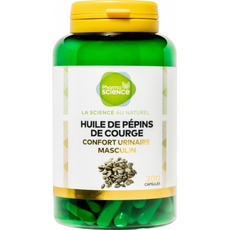 PHARMASCIENCE HUILE DE PEPINS DE COURGE 200 CAPSULES PHARMASCIENCE HUILE DE PEPINS DE COURGE 200 CAPSULES