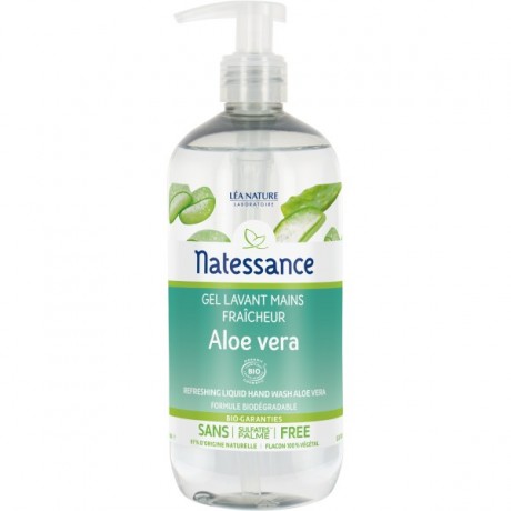 NATESSANCE GEL LAVANT MAINS FRAICHEUR ALOE VERA 500ML NATESSANCE GEL LAVANT MAINS FRAICHEUR ALOE VERA 500ML
