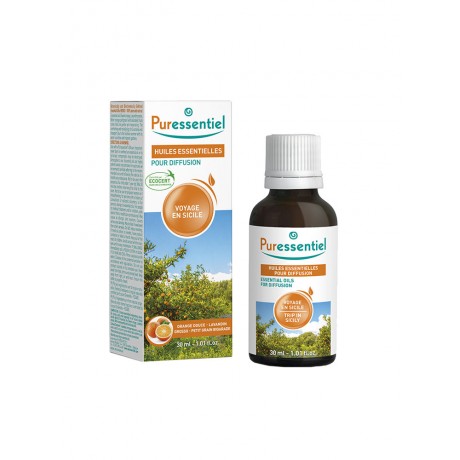 Puressentielle Huiles Essentielles pour Diffusion Voyage en Sicile 30 ml Puressentielle Huiles Essentielles pour Diffusion Voyage en Sicile 30 ml