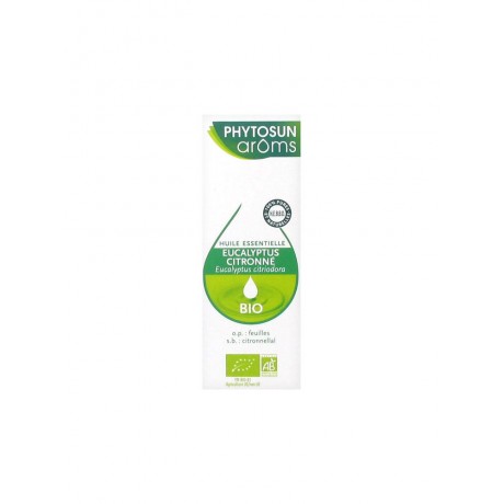Phytosun Arôms Huile Essentielle Eucalyptus Citronné (Eucalyptus citriodora) Bio 10 ml Phytosun Arôms Huile Essentielle Eucalyptus Citronné (Eucalyptus citriodora) Bio 10 ml