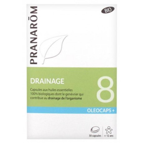PRANARÔM OLÉOCAPS+ 8 DRAINAGE BIO 30 CAPSULES PRANARÔM OLÉOCAPS+ 8 DRAINAGE BIO 30 CAPSULES