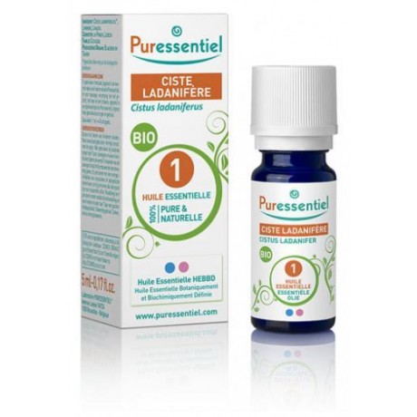 PURESSENTIEL HUILE ESSENTIELLE CISTE LADANIFÈRE BIO 5 ML PURESSENTIEL HUILE ESSENTIELLE CISTE LADANIFÈRE BIO 5 ML