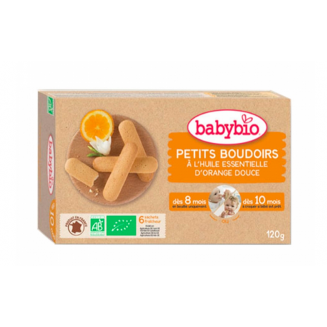 BABYBIO BOUDOIR A L'HUILE ESSENTIELLE D'ORANGE DOUCE BIO 120G