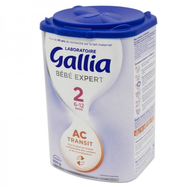 Gallia Bebe Expert Ac2 Transit Bte 800g Lait En Poudre Anti Coliques Nourrissons De 6 A 12 Mois Pharmammouth