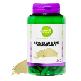 PHARMASCIENCE LEVURE DE BIERE REVIVIFIABLE 200 GELULES