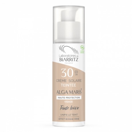 ALGA MARIS CRÈME SOLAIRE TEINTÉE IVOIRE SPF30 BIO 50ML ALGA MARIS CRÈME SOLAIRE TEINTÉE IVOIRE SPF30 BIO 50ML