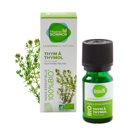 PHARMASCIENCE HUILE ESSENTIELLE  THYM A THYMOL BIO 5ml