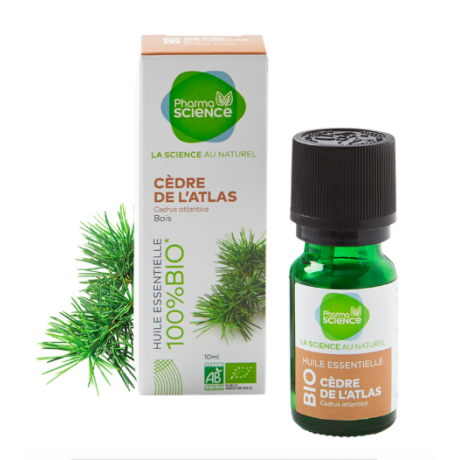 PHARMASCIENCE HUILE ESSENTIELLE CEDRE DE L'ATLAS BIO 10ml PHARMASCIENCE HUILE ESSENTIELLE CEDRE DE L'ATLAS BIO 10ml