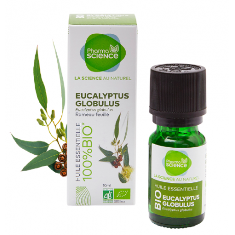 PHARMASCIENCE HUILE ESSENITELLE EUCALYPTUS GLOBULEUX BIO 10ml