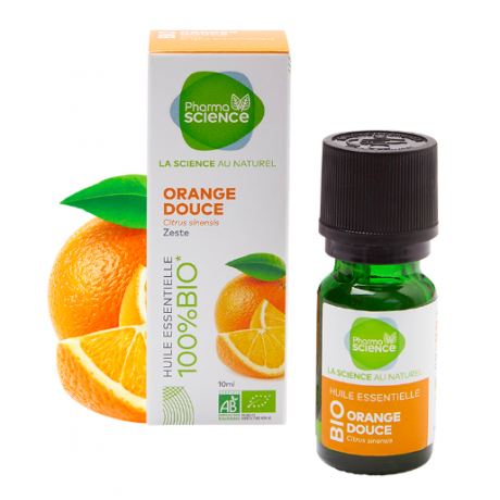 PHARMASCIENCE HUILE ESSENTIELLE ORANGE DOUCE BIO 10ml PHARMASCIENCE HUILE ESSENTIELLE ORANGE DOUCE BIO 10ml