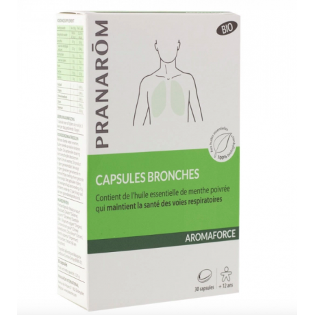 PRANAROM AROMAFORCE BRONCHES BIO 30 CAPSULES PRANAROM AROMAFORCE BRONCHES BIO 30 CAPSULES
