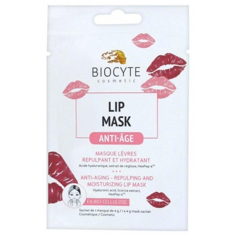 BIOCYTE LIP MASK ANTI-AGE MASQUE LÈVRES REPULPANT ET HYDRATANT 4 G BIOCYTE LIP MASK ANTI-AGE MASQUE LÈVRES REPULPANT ET HYDRATANT 4 G