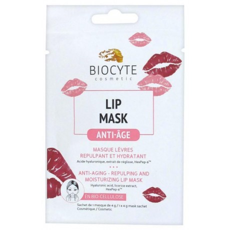 BIOCYTE LIP MASK ANTI-AGE MASQUE LÈVRES REPULPANT ET HYDRATANT 4 G