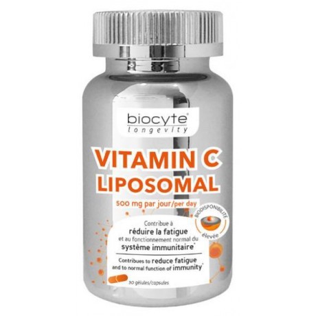 BIOCYTE LONGEVITY VITAMIN C LIPOSOMAL 30 GÉLULES BIOCYTE LONGEVITY VITAMIN C LIPOSOMAL 30 GÉLULES