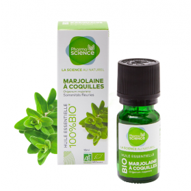 PHARMASCIENCE HUILE ESSENTIELLE MARJOLAINE A COQUILLE BIO 10ml