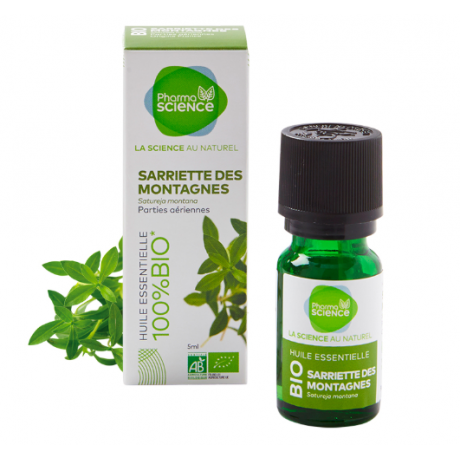 PHARMASCIENCE HUILE ESSENTIELLE SARRIETTE DES MONT BIO 10ml