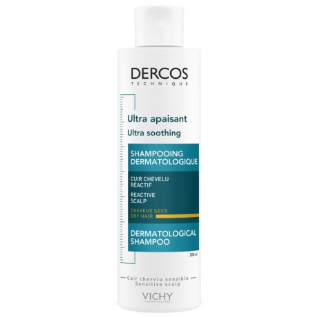 VICHY DERCOS ULTRA APAISANT SHAMPOING POUR CHEVEUX SECS 200 ML VICHY DERCOS ULTRA APAISANT SHAMPOING POUR CHEVEUX SECS 200 ML
