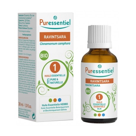 PURESSENTIEL HUILE ESSENTIELLE RAVINTSARA BIO 30 ML PURESSENTIEL HUILE ESSENTIELLE RAVINTSARA BIO 30 ML
