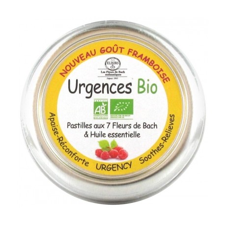 ELIXIRS & CO PASTILLES URGENCES GOÛT FRAMBOISE BIO 45 G ELIXIRS & CO PASTILLES URGENCES GOÛT FRAMBOISE BIO 45 G