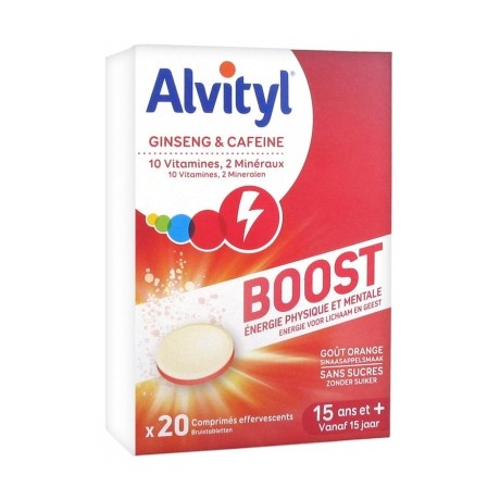 ALVITYL BOOST GINSENG ET CAFÉINE 20 COMPRIMÉS ALVITYL BOOST GINSENG ET CAFÉINE 20 COMPRIMÉS
