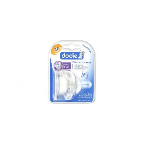 DODIE 2 TÉTINES SILICONE COL LARGE +6 MOIS 3 VITESSES DÉBIT 3 X2 TÉTINES DODIE 2 TÉTINES SILICONE COL LARGE +6 MOIS 3 VITESSES DÉBIT 3 X2 TÉTINES