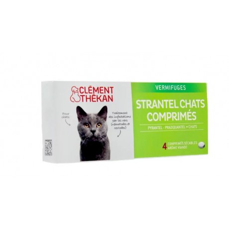 STRANTEL VERMIFUGE CHAT boite de 4 comprimés STRANTEL VERMIFUGE CHAT boite de 4 comprimés