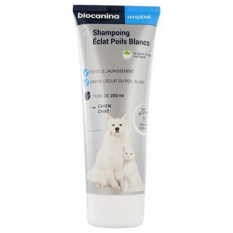 BIOCANINA SHAMPOING ÉCLAT POILS BLANCS 200 ML