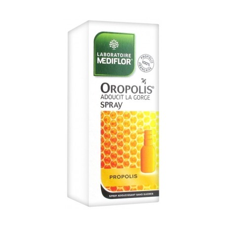 MÉDIFLOR OROPOLIS SPRAY ADOUCISSANT POUR LA GORGE 20 ML MÉDIFLOR OROPOLIS SPRAY ADOUCISSANT POUR LA GORGE 20 ML