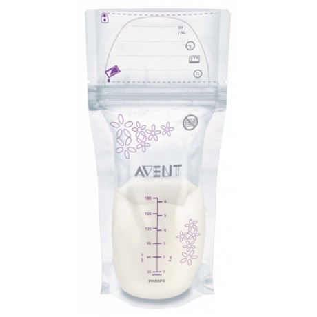 AVENT SACHETS DE CONSERVATION POUR LAIT MATERNEL 180 ML X 25 