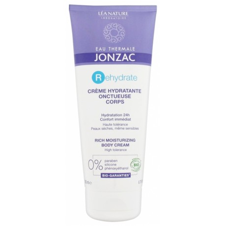 JONZAC REHYDRATE CRÈME HYDRATANTE ONCTUEUSE CORPS BIO 200 ML