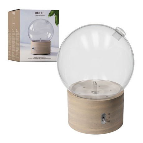 PRANAROM DIFFUSEUR BULLE BOIS/VERRE