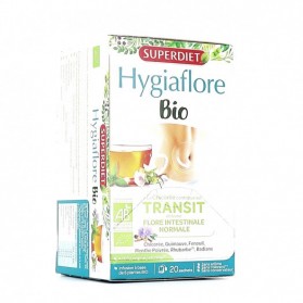 SUPERDIET HYGIAFLORE BIO TISANE TRANSIT boite de 20 sachets