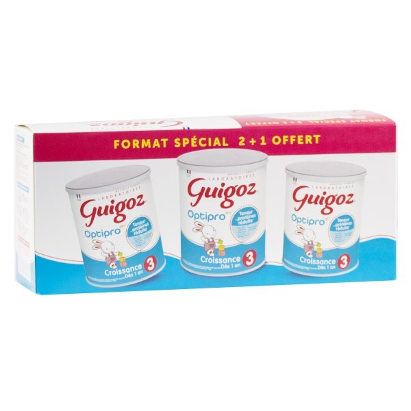 Guigoz Croissance Lait 3eme Age Lot De 3 X 800g Pharmammouth
