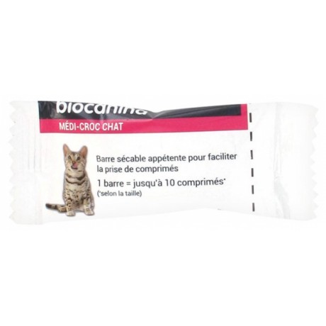 BIOCANINA MÉDI-CROC CHAT BARRE SÉCABLE APPÉTENTE 10 G BIOCANINA MÉDI-CROC CHAT BARRE SÉCABLE APPÉTENTE 10 G