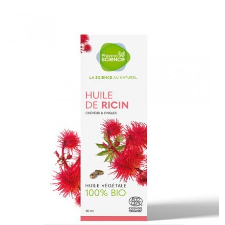 PHARMASCIENCE HUILE VEGETALE DE RICIN BIO 50ml