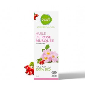 PHARMASCIENCE HUILE VEGETALE DE ROSE MUSQUÉE BIO 50ml