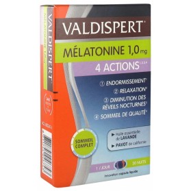VALDISPERT MÉLATONINE 1 MG 4 ACTIONS 30 CAPSULES