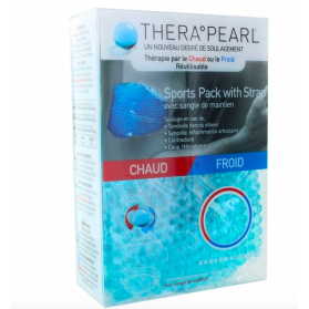 THERAPEARL SPORTS PACK AVEC SANGLE DE MAINTIEN THERAPIE PAR LE CHAUD OU LE FROID