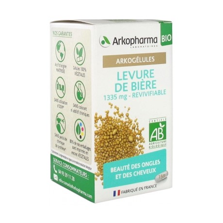 ARKOPHARMA ARKOGÉLULES LEVURE DE BIÈRE BIO 150 GÉLULES ARKOPHARMA ARKOGÉLULES LEVURE DE BIÈRE BIO 150 GÉLULES