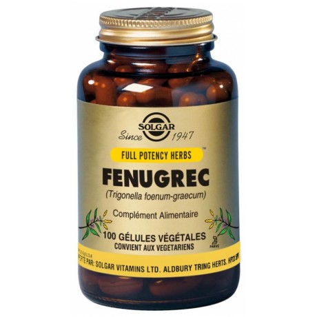 SOLGAR FENUGREC 100 GÉLULES VÉGÉTALES SOLGAR FENUGREC 100 GÉLULES VÉGÉTALES