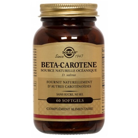 SOLGAR BÊTA-CAROTÈNE 7 MG 60 GÉLULES SOLGAR BÊTA-CAROTÈNE 7 MG 60 GÉLULES