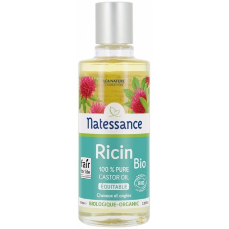 NATESSANCE HUILE DE RICIN SANS PARFUM BIO - 100ML NATESSANCE HUILE DE RICIN SANS PARFUM BIO - 100ML
