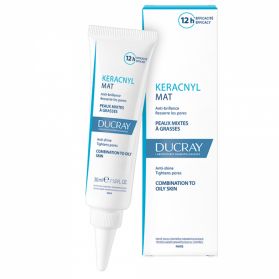 DUCRAY KERACNYL CREME ANTI-BRILLANCE RESSERRE LES PORES MAT 30ML