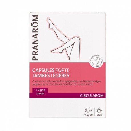 PRANAROM CIRCULAROM CAPSULES FORTE JAMBES LEGERES 30 CAPSULES PRANAROM CIRCULAROM CAPSULES FORTE JAMBES LEGERES 30 CAPSULES